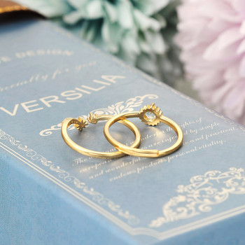 Fine Jewelry Women Natural Gem Stone Sky Blue Topaz Finger Ring