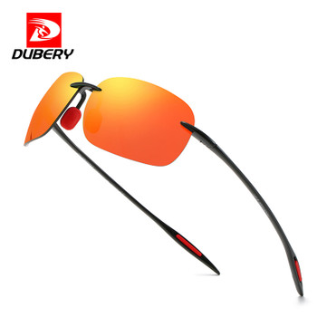 DUBERY Mens UV400 Sunglasses Male Square Mirror Vintage  Frameless Sunglasses