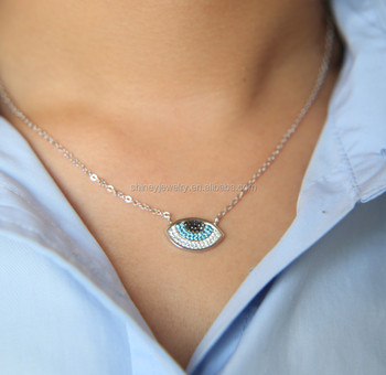 High Polish Fashion Pave 5A Cubic Zirconia Short Chain Gold Necklace Jewelry