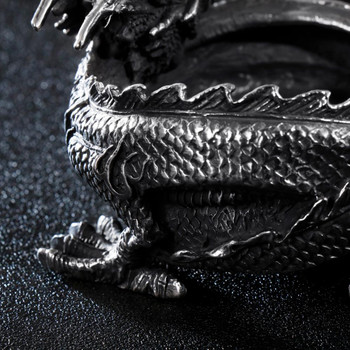 KALEN Dragon Ashtray Stainless Steel Home Smoking Accessory