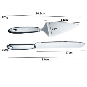 Baking Tools Two Piece Set Bread Knife Shovel Toothed Stainless Steel Knife