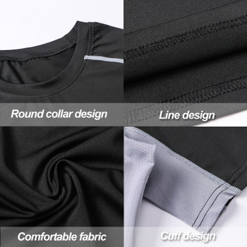 Compression Fitness Training Wear Basketball Sport Running Shirt