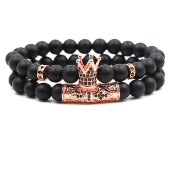 Fashion Natural Stone Adjustable Jewelry Agate Beaded Black Designer Bracelet