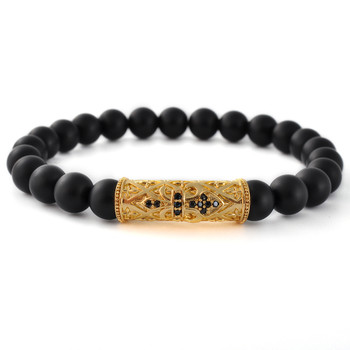 Fashion Natural Stone Adjustable Jewelry Agate Beaded Black Designer Bracelet