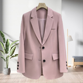 Candy Color Lining Formal Ladies Suits Blazer Jacket