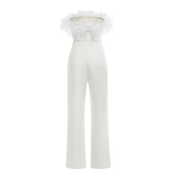 Autumn Satin Women White Jumpsuit Women Custom Bodycon Womens Jumpsuits