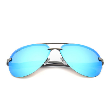 R.Bsunny aluminum magnesium polarized men sunglasses women classic Brand Designer Mirror driving Eyewear Pilot sun glass UV400