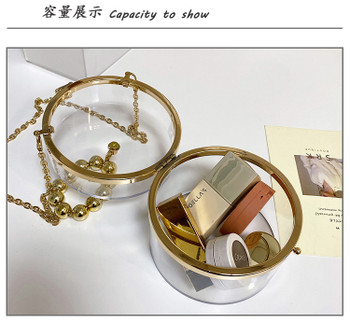 Clear Acrylic Crossbody Clutch Bag round Candy Color Evening Handbag Clear Acrylic Crossbody Clutch Bag round Candy Color Evening Handbag