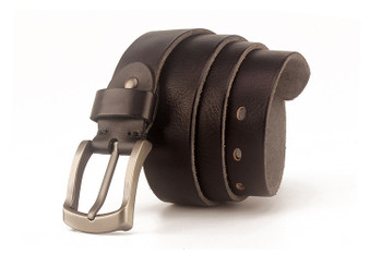 38mm Washed Vintage Handmade Top Grain Cow Leather Belt Men's Classic Jean Belt