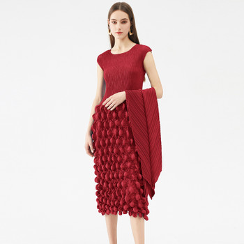 Women's Sexy Shawl Pleated Skirt Slim Fit Long Sleeve Large Wrapped Hip Dress