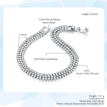 Round Cut 3 Row Multicolor CZ Cubic Zirconia Tennis Bracelets for Women Round Cut 3 Row Multicolor CZ Cubic Zirconia Tennis Bracelets for Women