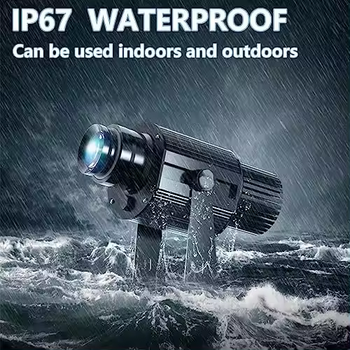 IP67 60W Outdoor Waterproof Rotating Advertising Gobo Led Laser Logo Projector