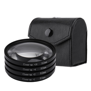 52mm 67mm 72mm 77mm Macro Close-Up Filter Set +1 +2 +4 +10 Lens with Pouch Macro Lens Filter Kit for Canon DSLR Camera