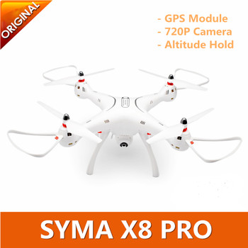 Original SYMA X8 PRO GPS DRONE RC Quadcopter With Wifi 720P Camera Professional FPV Drone Auto Return RC Helicopter VS CX20