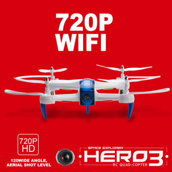 KEDIOR Hero 3 Multicopter Drone with Camera Live Video HD 720P FPV RC Quadcopter 13mins Flying Remote Helicopter Toys VS X8SW