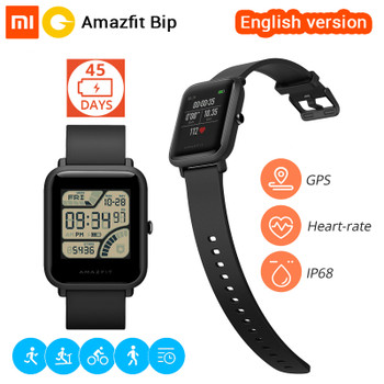 Xiaomi Huami Amazfit Bip Smart Watch [English Version] Smartwatch Pace Lite Bluetooth 4.0 GPS Heart Rate 45 Days Battery IP68