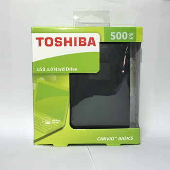 TOSHIBA CANVIO BASICS 500GB External Hard Drive Disk HD Portable Storage Device USB 3.0 SATA 2.5" Original New for Computer