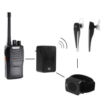 Wireless Bluetooth Handsfree K Type Earphone Handheld 2 Way Wireless Radio Headset with PTT microphone for BAOFENG/Motorcycle