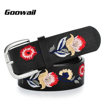 Goowail 2018  fahion Embroidery Belts for Women Elegant Flower Waistband for Jeans Corset Belts for Women's Dress Accessories 