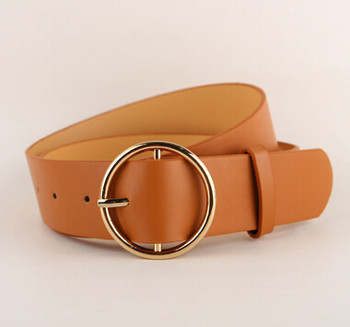 Newest fashion gold Buckle Female Leather Strap Belts for Women Ms. clothing Cummerbunds Ladies Fashion Girdles gifts