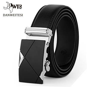 [DWTS]Designer Leather Strap Male Belt Automatic Buckle Belts For Men Girdle Wide Men Belt Waistband ceinture cinto masculino