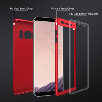 EMIUP 360 Degree Shockproof Phone Case for Samsung S6 S7 Edge Case S8 Plus Cover for Samsung Galaxy J3 J5 2016 Case With Glass