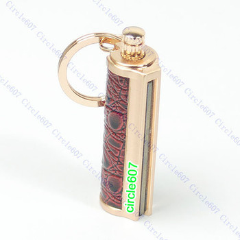 E74 Golden Keyring KeyChain Permanent Match Striker Lighter
