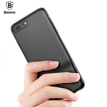 Baseus Audio Case For iPhone X 10 Earphone Headphone Cover Charging Adapter Splitters Aux Back Support Music Charger Light Case