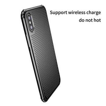 Baseus TPU+PC small hole case for iPhone X anti - fingerprint phone case cover
