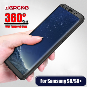 360 Full Cover Hard Case With Soft Film for Samsung galaxy s8 s9 plus case note 8 Protection Cases For Samsung S7 Edge S8 Case