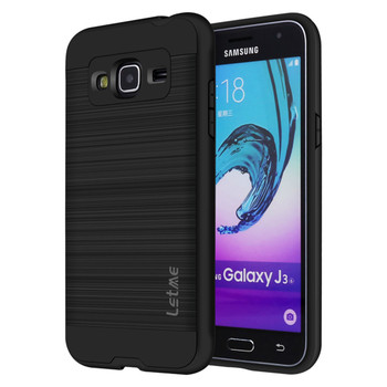 Letme Case For Samsung Galaxy J3 2016 J320 J320F 360 Degree Dual Armor Full Protection Back Cover For Samsung Galaxy J3