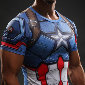 T Shirt Captain America Civil War Tee 3D Printed T-shirts Men Marvel Avengers 3 iron man Fitness Clothing Male Crossfit Tops