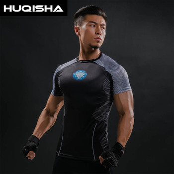 Iron Man T Shirt Captain America 3D Printed T-shirts Men Avengers Fitness Male Quick Dry Bodybuilding 