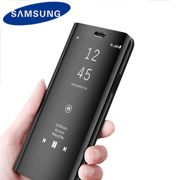 Samsung Original S8 S8 Plus Clear View Standing Cover Smart  Screen Protect Flip Case G950 G955 Shell Shockproof