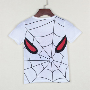 New 2017 boy's t shirt popular hero cotton short-sleeved t-shirt printing children's cartoon gray kids boys child's clothes 