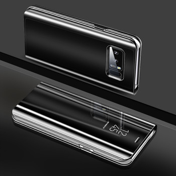 Smart Leather Flip Stand Mirror Case For Samsung Galaxy S8 Plus S7 S6 Edge Note 8 Galaxy j3 j5 j7 2017 EU Version Case 360 Cover
