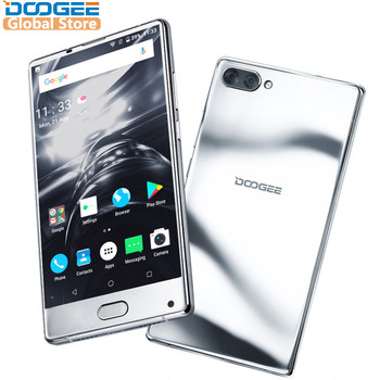 2018 Original DOOGEE MIX Mirrow Silver Smartphone Android 7.0 Dual Cameras 5.5Inch MTK Helio Octa Core 6GB+64GB LTE 3380mAh P25