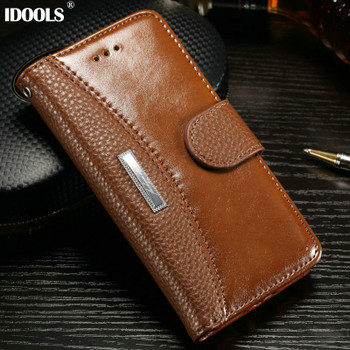 For iPhone 7 Case Leather Wallet Flip Cover Dirt Resistant Mobile Phone Cases for iPhone 7 Plus Bags With Card Holder IDOOLS