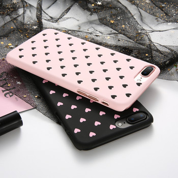 KISSCASE Fashion Phone Case For iPhone 7 7 Plus 8 8 Plus Case Hard Matte Chic Polka Dot Wave Point Case For iPhone X 5 6 6S Plus