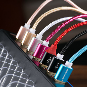 5 Pcs/lot USB to Lightning Cables,VOXLINK Nylon USB Charging Data Cables For iPhone X 8 8plus 7 7plus 6s plus 5s iPad Air/mini