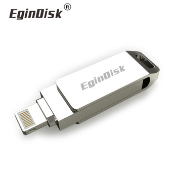  2020 New USB Flash Drive For iPhone / iPad Metal Pen Drive For iPhone 6 6Plus 6S 7 7Plus 7S 8 8Plus X Support iOS 8.0 Above
