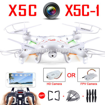 100% Original Syma X5C-1 (Upgrade Version Syma X5C) Drone Can Add WIFI FPV HD 2MP Camera RC Quadcopter Helicopter Toy VS H31 H22