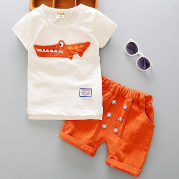 Cartoon Cotton Summer Clothing Sets for Newborn Baby Boy Infant Fashion Outerwear Clothes Suit T-shirt+Pant Suit Bebes Boy Cloth