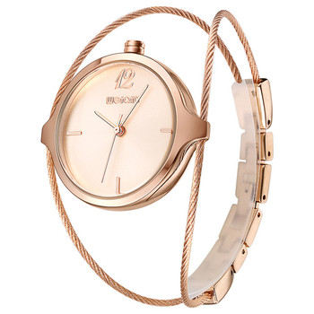Top Brand Luxury Rose Gold Women Metal Steel Strap Bracelet Watches Women Fashion Quartz Watch Waterproof Relogio Feminino 