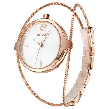 Top Brand Luxury Rose Gold Women Metal Steel Strap Bracelet Watches Women Fashion Quartz Watch Waterproof Relogio Feminino 