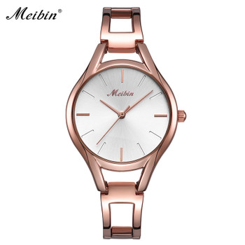 MEIBIN Brand Elegant Women Bracelet Watch Fashion Style Ladies Quartz Watches Female Dress Wristwatch Montre Femme Gifts 1053