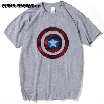 Shield Space T-Shirt Captain America Shield Civil War Tees 3D Printed T-shirts Men Marvel Avengers Iron Tops Clothing Male 