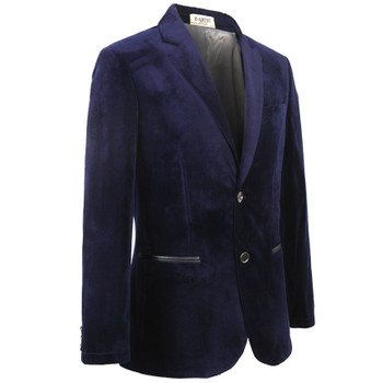E-artist Men's Slim Fit Business Causal Velvet Blazers Jackets Suit Coats Outwear Tops for Spring Autumn Winter Plus Size X31