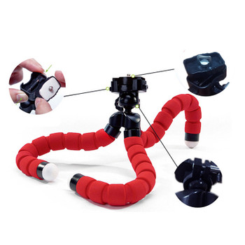 Mini Portable Flexible Spong Adjustable Octopus Tripod  Phone Holder Mount Monopod Bracket Stand For iPhone Samsung Sony