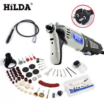 HILDA 180W Electric Mini Drill Variable Speed Grinder Grinding Machine with Engraving Accessories Dremel Rotary Tool 3000 4000